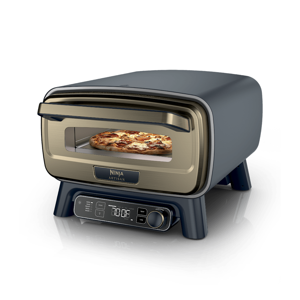 Ninja Artisan™ 5-in-1 Portable Pizza Oven in Blue and Gold