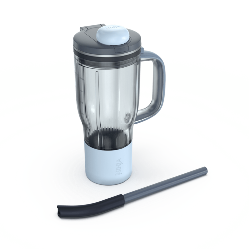 Ninja BlendBOSS&trade; 26oz Travel Tumbler and Straw in Stone